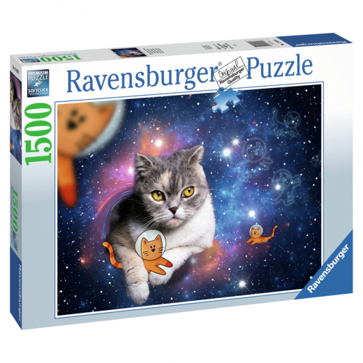 Ravensburger Cats In Outer Space 1500 Palaa ryhmässä PALAPELIT / 1500 palaa @ Spelexperten (10217439)