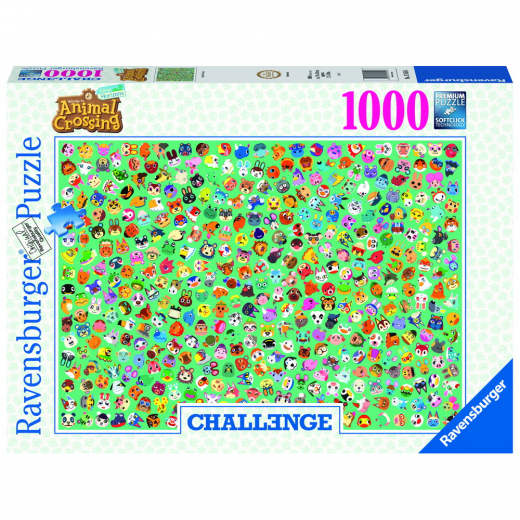 Ravensburger: Challenge Animal Crossing 1000 Palaa ryhmässä PALAPELIT / 1000 palaa @ Spelexperten (10217454)