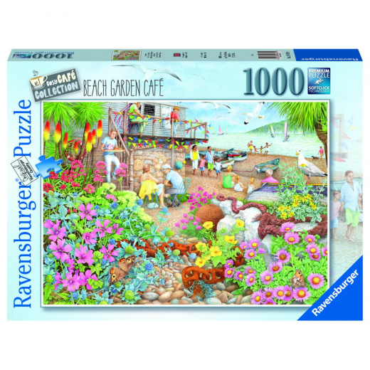 Ravensburger: Beach Garden Cafe 1000 Palaa ryhmässä PALAPELIT / 1000 palaa @ Spelexperten (10217479)