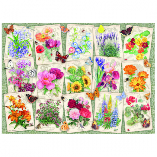 Ravensburger: Garden Flowers 1000 Palaa ryhmässä PALAPELIT / 1000 palaa @ Spelexperten (10217485)