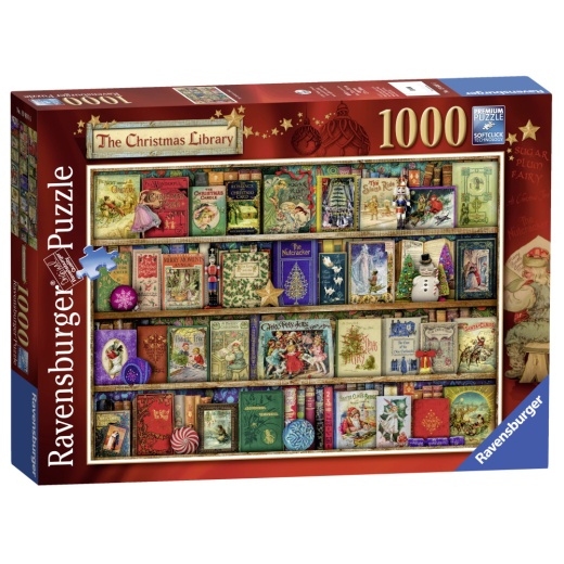 Ravensburger: The Christmas Library 1000 Palaa ryhmässä PALAPELIT / 1000 palaa @ Spelexperten (10219801)