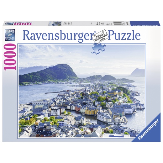 Ravensburger : Ålesund in Norwegen 1000 Palaa ryhmässä PALAPELIT / 1000 palaa @ Spelexperten (10219844)