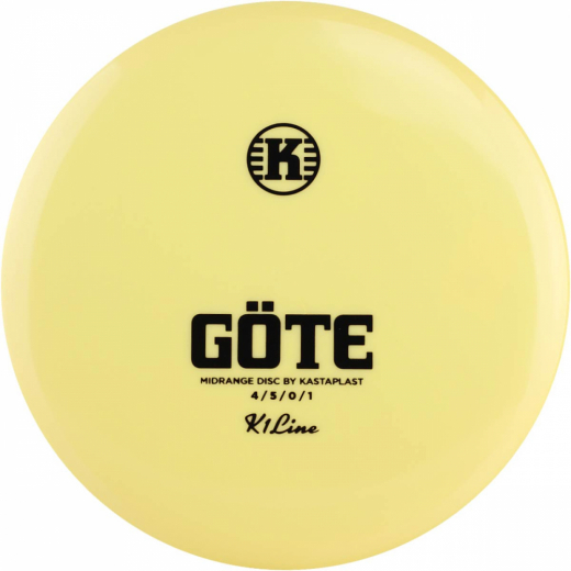 Kastaplast K1 Göte Light Yellow ryhmässä ULKOPELIT / Disc Golf & frisbee / Midrange @ Spelexperten (102858)
