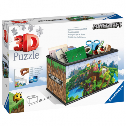Ravensburger 3D Minecraft Treasure Box 223 Paala ryhmässä PALAPELIT / 3D palapelit @ Spelexperten (10311286)