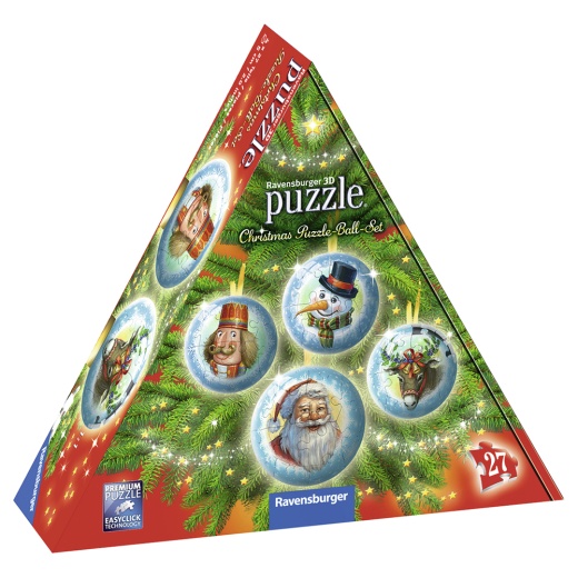 Ravensburger 3D : Christmas Puzzle-Ball-Set 4x27 Palaa ryhmässä  @ Spelexperten (10311678)