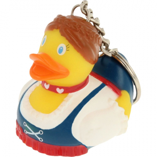 Keyring - Bavarian Rubber Duck Womanly ryhmässä LELUT / Hauskoja vempaimia / Kumiankat @ Spelexperten (103136)