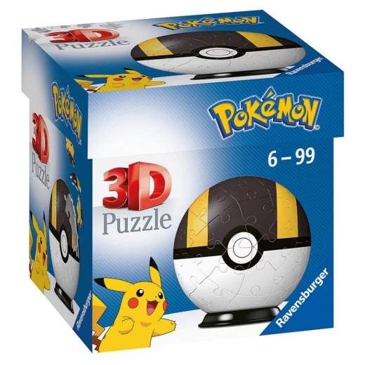 Ravensburger 3D Pokémon Pokeball Black 55 Paala ryhmässä PALAPELIT / 3D palapelit @ Spelexperten (10382722S)