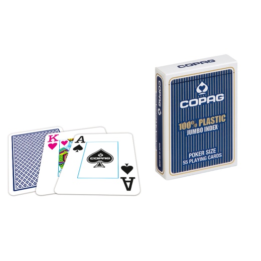 Copag Jumbo Face Blue ryhmässä SEURAPELIT / Pokeri & kasino / Poker @ Spelexperten (104001344b)