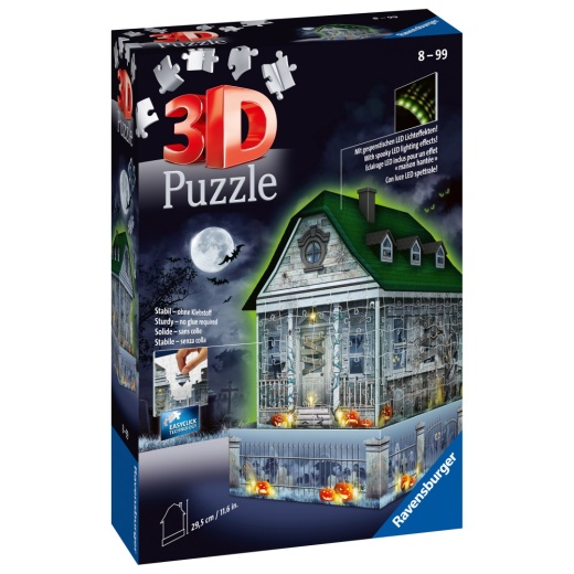 Ravensburger 3D - Haunted House nightlight 257 palaa ryhmässä PALAPELIT / 3D palapelit @ Spelexperten (10411254)