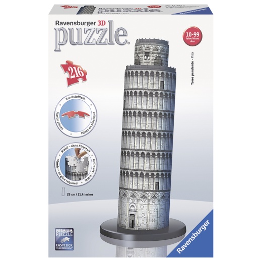 Ravensburger 3D Leaning Tower of Pisa 216 Palaa ryhmässä PALAPELIT / Ravensburger @ Spelexperten (10412557)