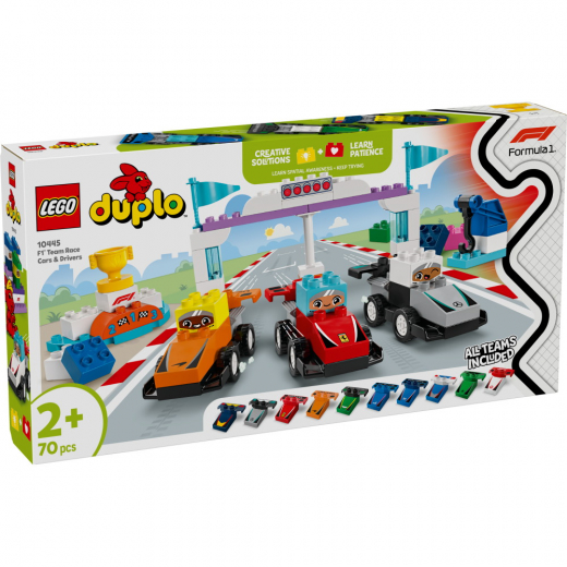 LEGO Duplo - F1 tiimin kilpa-autot ja kuljettajat ryhmässä LELUT / LEGO / LEGO Duplo @ Spelexperten (10445)