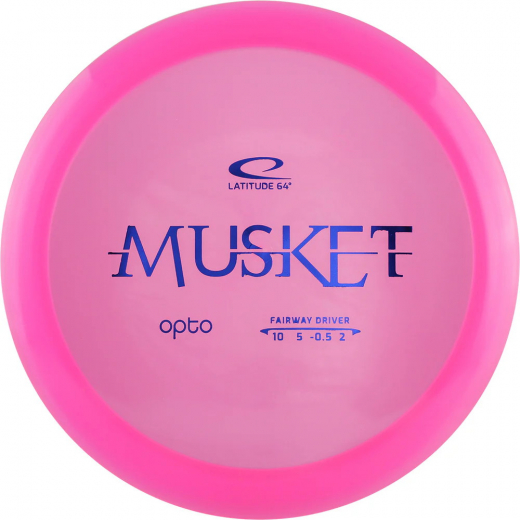 Latitude 64° Opto Musket Pink 170-172 g ryhmässä ULKOPELIT / Disc Golf & frisbee / Fairway Drivers @ Spelexperten (104462)