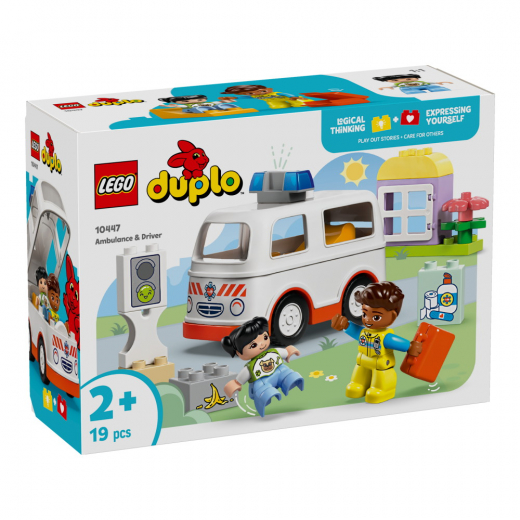 LEGO Duplo - Ambulanssi ja kuljettaja ryhmässä LELUT / LEGO / LEGO Duplo @ Spelexperten (10447)