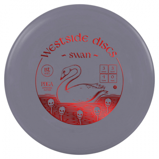 Westside Discs BT Soft Swan 2 Grey ryhmässä ULKOPELIT / Disc Golf & frisbee @ Spelexperten (105559)