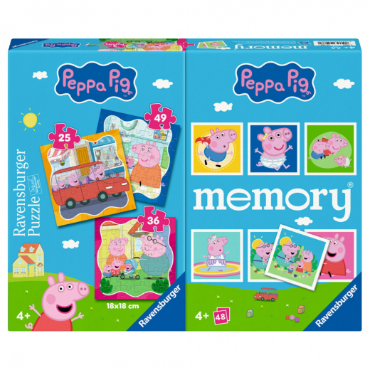 Ravensburger: 3 x Peppa Pig + Memory ryhmässä PALAPELIT / Lasten palapelit @ Spelexperten (10625088)