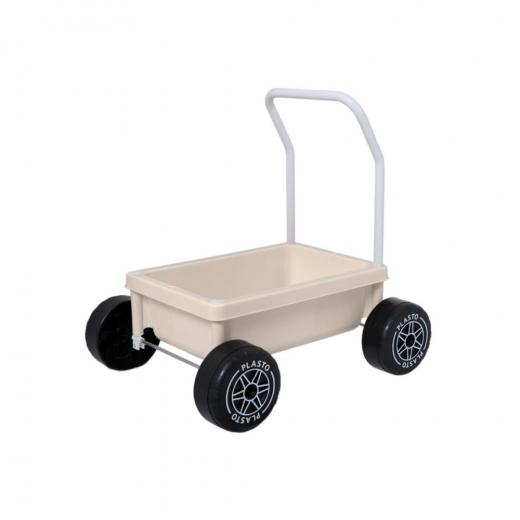 Plasto Learning to Walk -lastenrattaat - Beige ryhmässä LELUT / Lasten & vauvojen @ Spelexperten (1068000SNC)