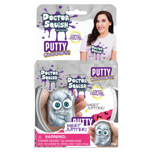 Doctor Squish Muovailuvaha Jupiter Silver 50 g ryhmässä LELUT / Fidgets @ Spelexperten (107466)