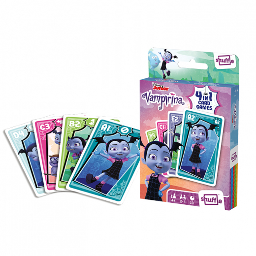 Shuffle - Card Game Vampirina 4 in 1 ryhmässä SEURAPELIT / Lastenpelit @ Spelexperten (108461992)