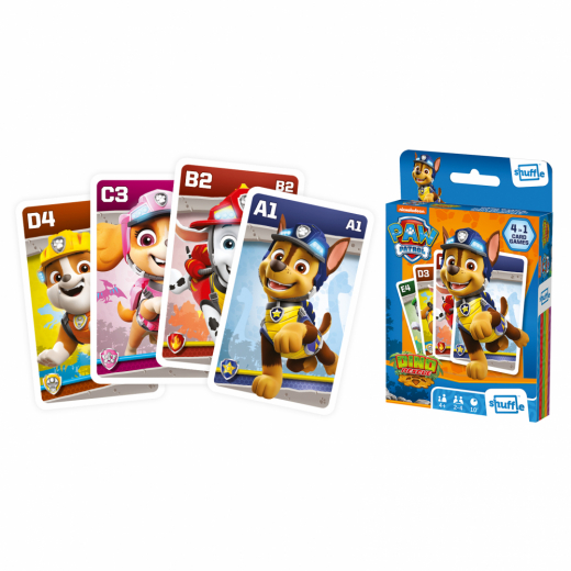 Shuffle - Card Game Paw Patrol 4 in 1 ryhmässä SEURAPELIT / Lastenpelit @ Spelexperten (108463992)