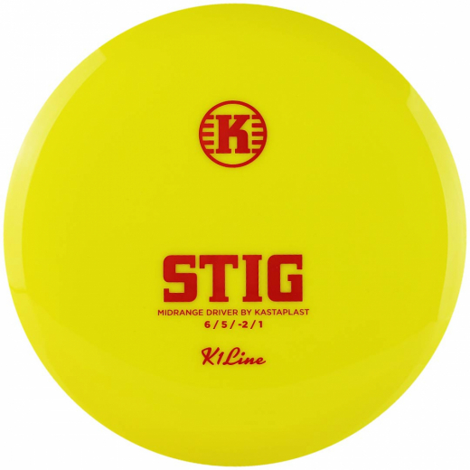 Kastaplast K1 Stig Yellow ryhmässä ULKOPELIT / Disc Golf & frisbee / Midrange @ Spelexperten (108861)