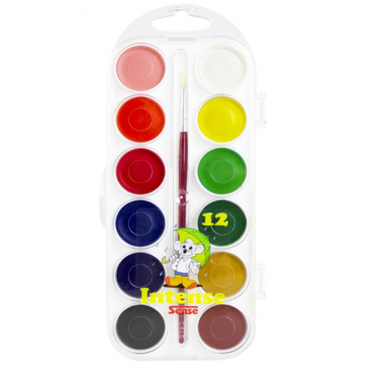 Sense - Watercolor Basic Colours 12-Pack  ryhmässä LELUT / Luo & maalaa @ Spelexperten (10922)
