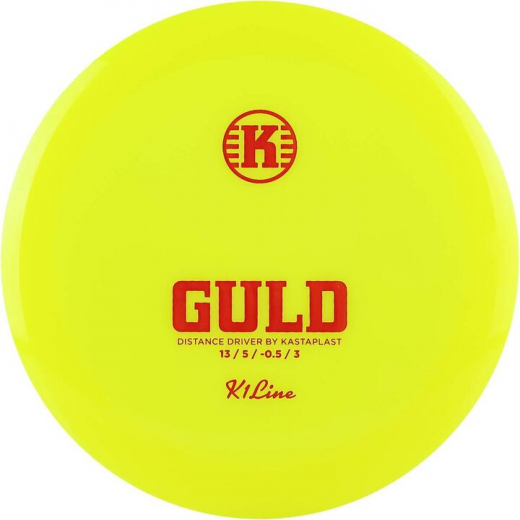 Kastaplast K1 Guld Yellow ryhmässä ULKOPELIT / Disc Golf & frisbee / Distance Drivers @ Spelexperten (109268)