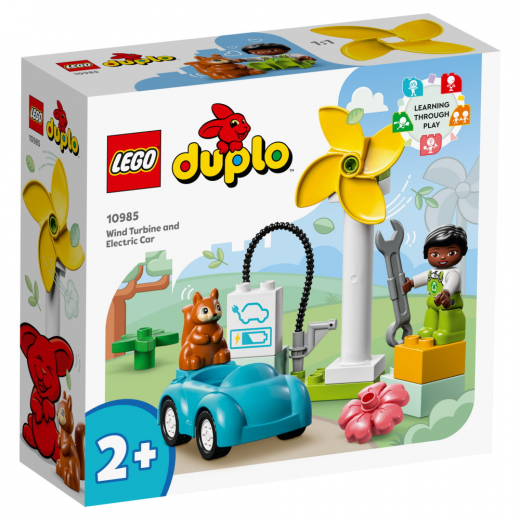 LEGO Duplo - Tuulivoimala ja sähköauto ryhmässä LELUT / LEGO / LEGO Duplo @ Spelexperten (10985)