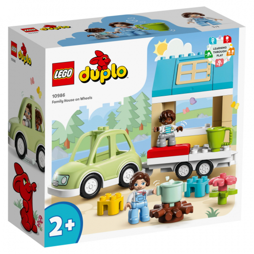 LEGO Duplo - Perhetalo pyörillä ryhmässä LELUT / LEGO / LEGO Duplo @ Spelexperten (10986)