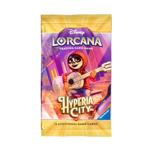 Disney Lorcana TCG: Hyperia City - Booster Pack ryhmässä SEURAPELIT / Pelisarjat / Disney Lorcana Trading Card Game @ Spelexperten (11090102-BOS)