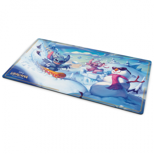 Disney Lorcana TCG: Hyperia City - Stitch & Angel Playmat ryhmässä SEURAPELIT / Tarvikkeet @ Spelexperten (11090122)