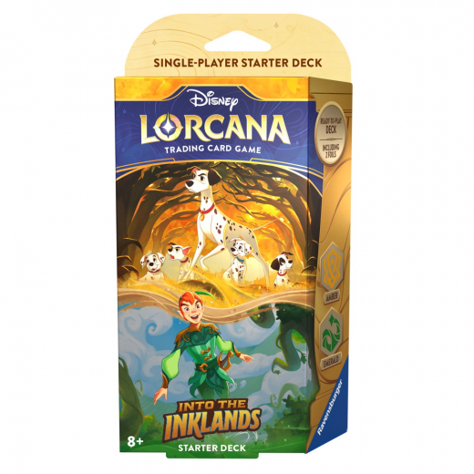 Disney Lorcana TCG: Into the Inklands Starter Deck - Amber & Emerald ryhmässä SEURAPELIT / Korttipelit @ Spelexperten (11098305-A)