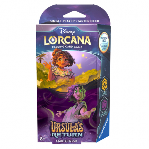 Disney Lorcana TCG: Ursula's Return Starter Deck - Amber & Amethyst ryhmässä SEURAPELIT / Korttipelit @ Spelexperten (11098327-MB)