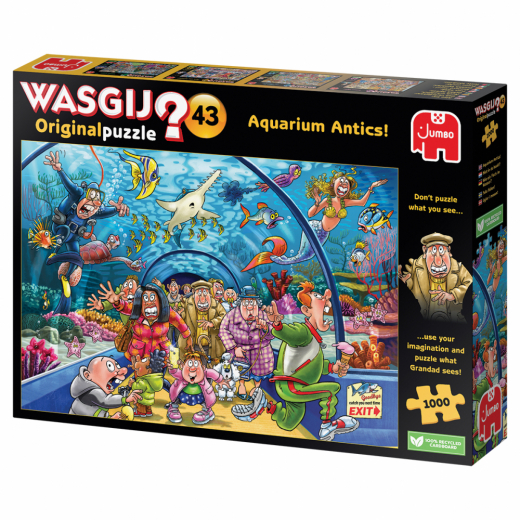 Wasgij? Original #43 Aquarium Antics! 1000 Palaa ryhmässä PALAPELIT / Wasgij @ Spelexperten (1110100020)