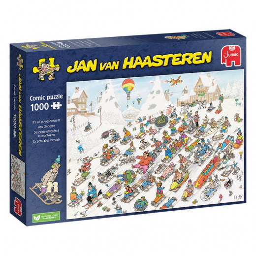 Jan van Haasteren - It’s all going downhill 1000 palaa ryhmässä PALAPELIT / Jan van Haasteren @ Spelexperten (1110100025)