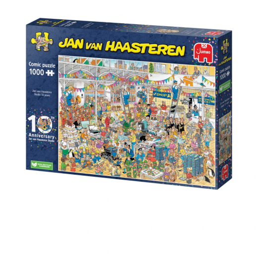 Jan van Haasteren - Jan Van Haasteren Studio 10 Years 1000 palaa ryhmässä PALAPELIT / 1000 palaa @ Spelexperten (1110100028)