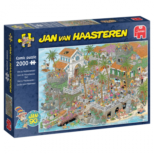 Jan van Haasteren: Vive la Mediterranean! 2000 Palaa ryhmässä PALAPELIT / 2000 palaa > @ Spelexperten (1110100881)