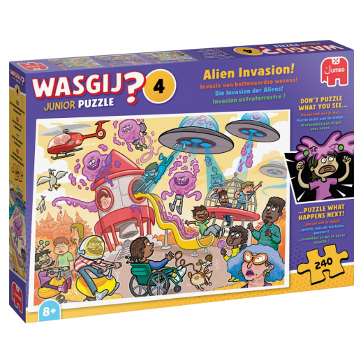 Wasgij? Junior #4 - Alien Invasion! 240 Palaa ryhmässä PALAPELIT / Lasten palapelit @ Spelexperten (1110100908)