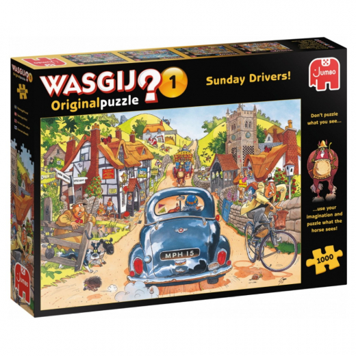 Wasgij Original #1 Sunday Drivers! 1000 Palaa ryhmässä  @ Spelexperten (1119800084)