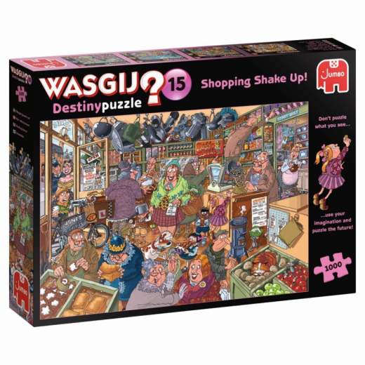 Wasgij? Destiny #15 - Shopping Shake Up! 1000 Palaa ryhmässä PALAPELIT / Wasgij @ Spelexperten (1119800091)