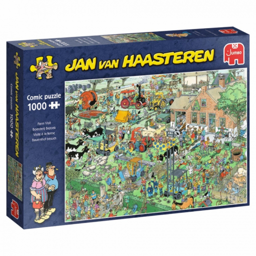 Jan van Haasteren Farm Visit 1000 Palaa ryhmässä PALAPELIT / 1000 palaa @ Spelexperten (1119800099)