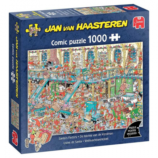 Jan van Haasteren - Santa's Factory 1000 Palaa ryhmässä PALAPELIT / 1000 palaa @ Spelexperten (1119802028)
