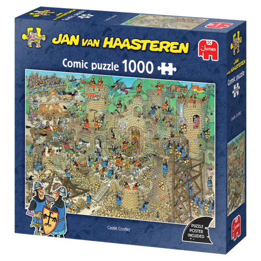 Jan van Haasteren - Castle Conflict 1000 Palaa ryhmässä PALAPELIT / Jan van Haasteren @ Spelexperten (1119802054)