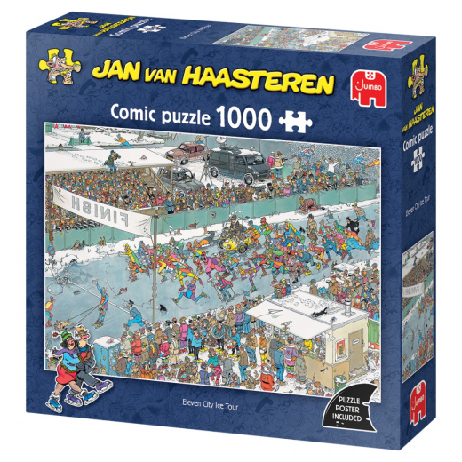 Jan van Haasteren - Eleven City Ice Tour 1000 Palaa ryhmässä PALAPELIT / 1000 palaa @ Spelexperten (1119802057)