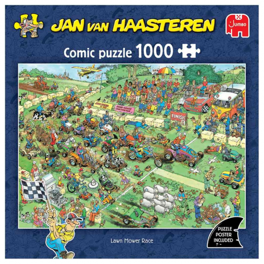 Jan van Haasteren Palapeli: Grasmaaierrace 1000 Palaa ryhmässä PALAPELIT / 1000 palaa @ Spelexperten (1119802233)