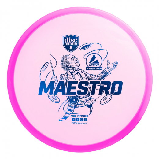 Discmania Active Premium Maestro Pink ryhmässä ULKOPELIT / Disc Golf & frisbee / Midrange @ Spelexperten (112381)