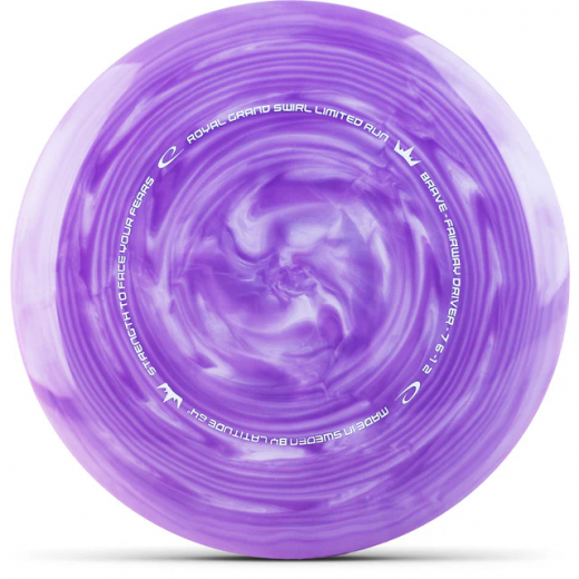 Latitude 64° Grand Swirl Brave Limited Edition Purple White ryhmässä ULKOPELIT / Disc Golf & frisbee @ Spelexperten (114387)