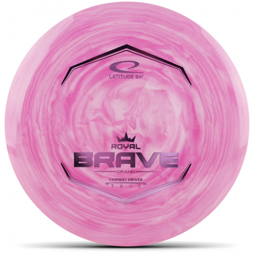 Latitude 64° Grand Swirl Brave Pink White ryhmässä ULKOPELIT / Disc Golf & frisbee @ Spelexperten (115263)