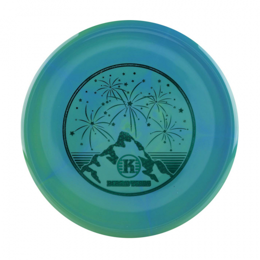 Kastaplast K1 Swirl Berg 10 Year Edition Blue Yellow ryhmässä ULKOPELIT / Disc Golf & frisbee / Putt & approach @ Spelexperten (115427)