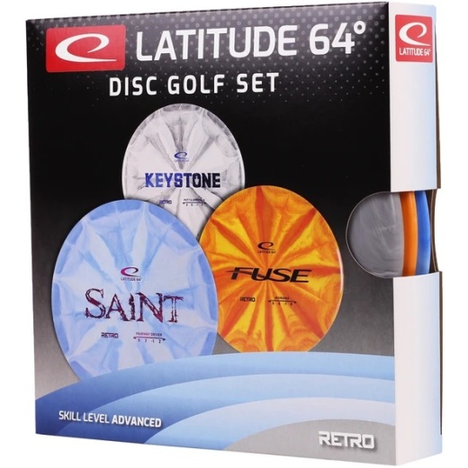 Latitude 64° Retro Burst Advanced Disc Golf Set ryhmässä ULKOPELIT / Disc Golf & frisbee @ Spelexperten (11563)