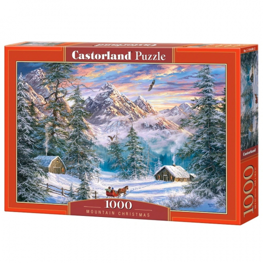 Castorland - Mountain Christmas 1000 Palaa ryhmässä PALAPELIT / 1000 palaa @ Spelexperten (116747)